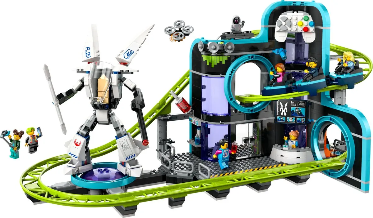 LEGO City 60421 Achtbaan - 986 Stukken - 8 Minifiguren - afbeelding 6 van 6