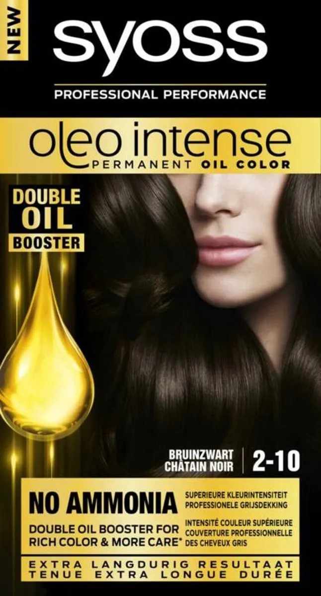 SYOSS Oleo Intense Haarverf 2-10 Bruinzwart - 18 Stuks
