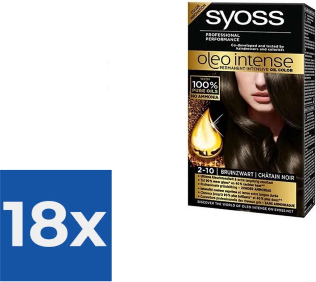 SYOSS Oleo Intense Haarverf 2-10 Bruinzwart