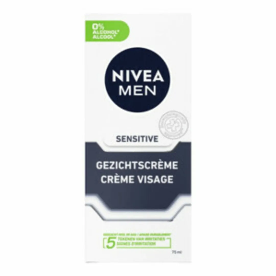 NIVEA Men Gezichtscrème Sensitive 3x75ml