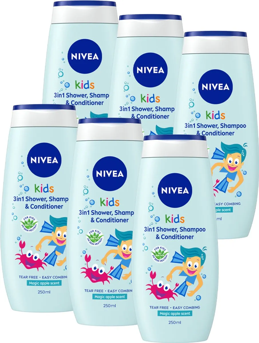 NIVEA Kids 3-in-1 Douchegel Shampoo Conditioner Appelgeur