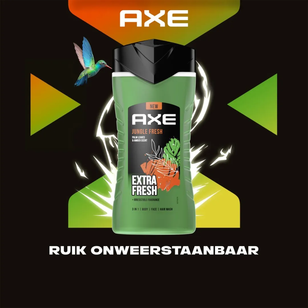 Axe Jungle Fresh Douchgel 250ml - 12 Stuks