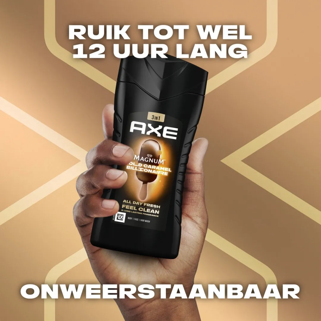 Axe 3-in-1 Douchegel Magnum Gold Caramel Billionaire - 6x250ml