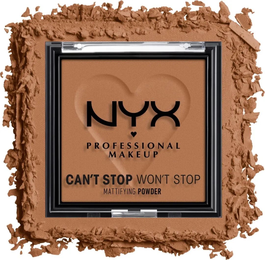 NYX Can't Stop Won't Stop Mattifying Powder Mocha - 6g