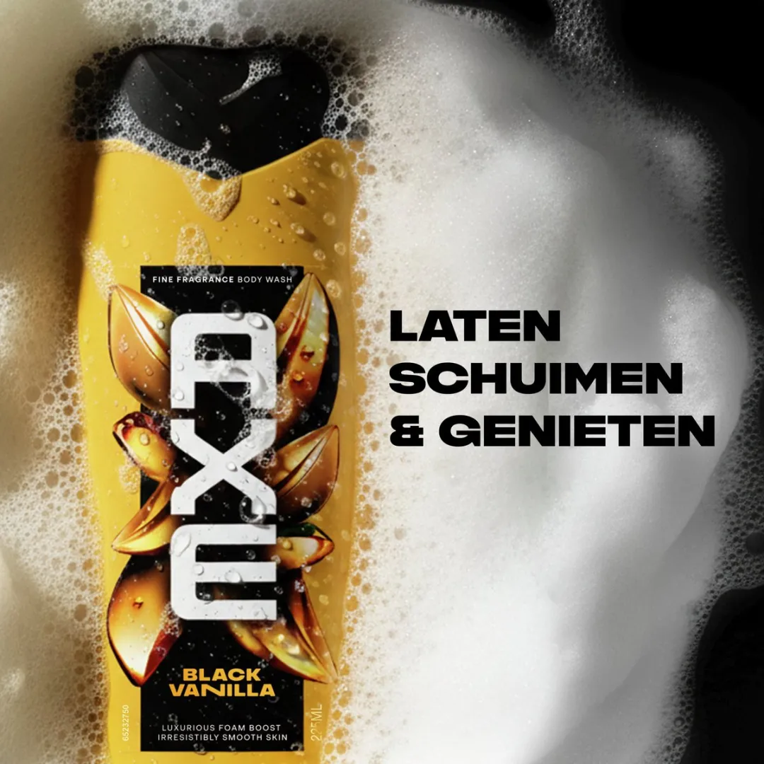 Axe Black Vanilla Douchegel - 6x225ml