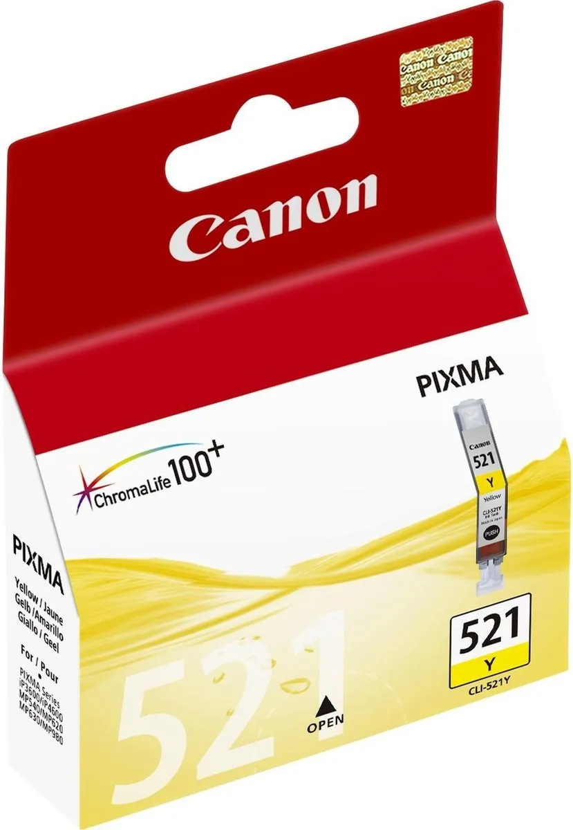 Canon CLI-521Y Inktcartridge Geel - 9ml