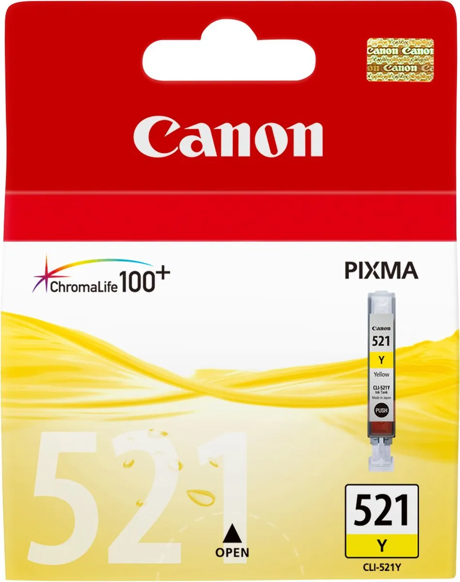 Canon CLI-521Y Inktcartridge Geel - 9ml