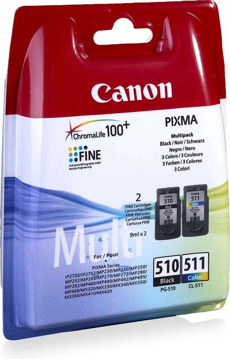 Canon PG-510/CL-511 Inktcartridges - 220 Pagina's