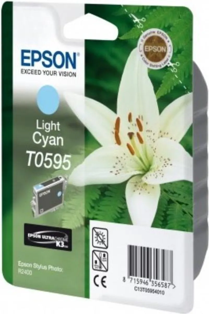 Epson T0595 Inktcartridge Licht Cyaan - 520 pagina's