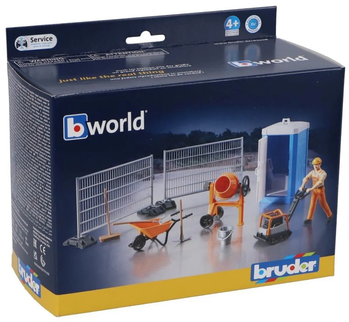 Bruder Bworld Bouwset Betonmolen en Dixie - 13 Onderdelen - Multi - afbeelding 6 van 6