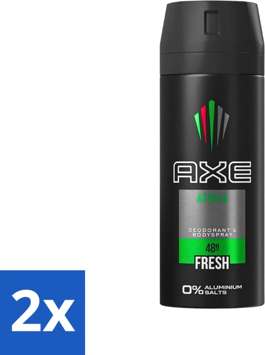 Axe Africa Deodorant Spray 300ml (2x150ml)