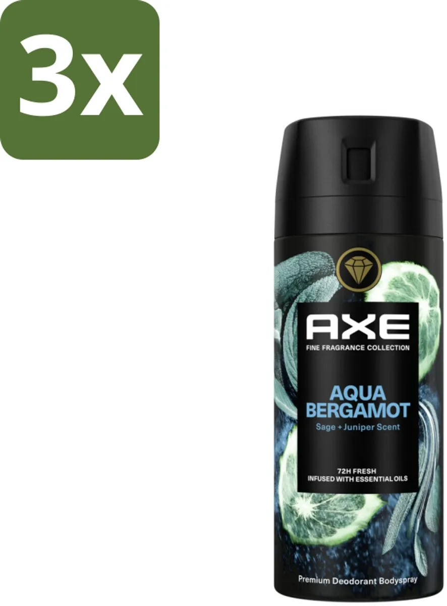Axe Deodorant Bodyspray Aqua Bergamot 450ml
