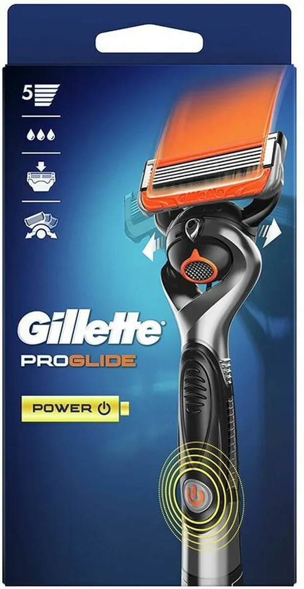 Gillette Fusion5 Proglide Power Scheersysteem - Zwart/Oranje