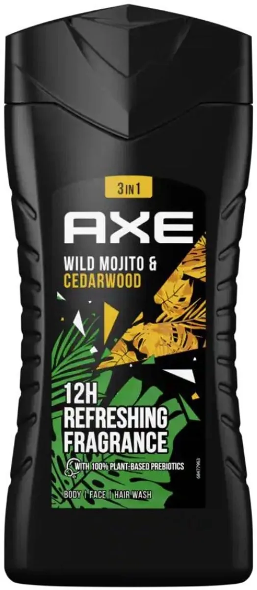 Axe 3-in-1 Douchegel Green Mojito & Cedarwood 1000ml (4x250ml)