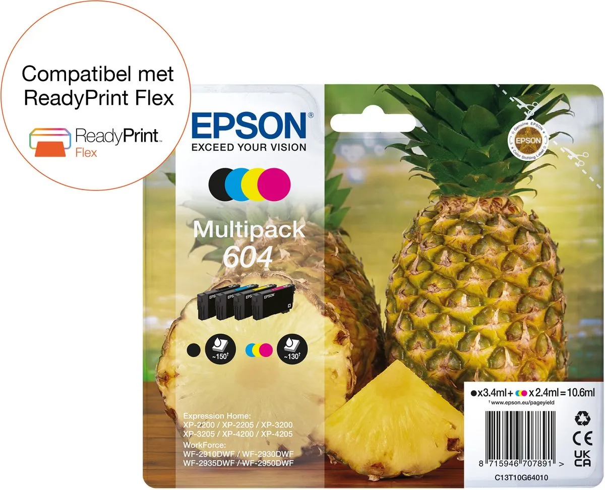 Epson 604 Inktcartridge Multipack - 540 pagina's