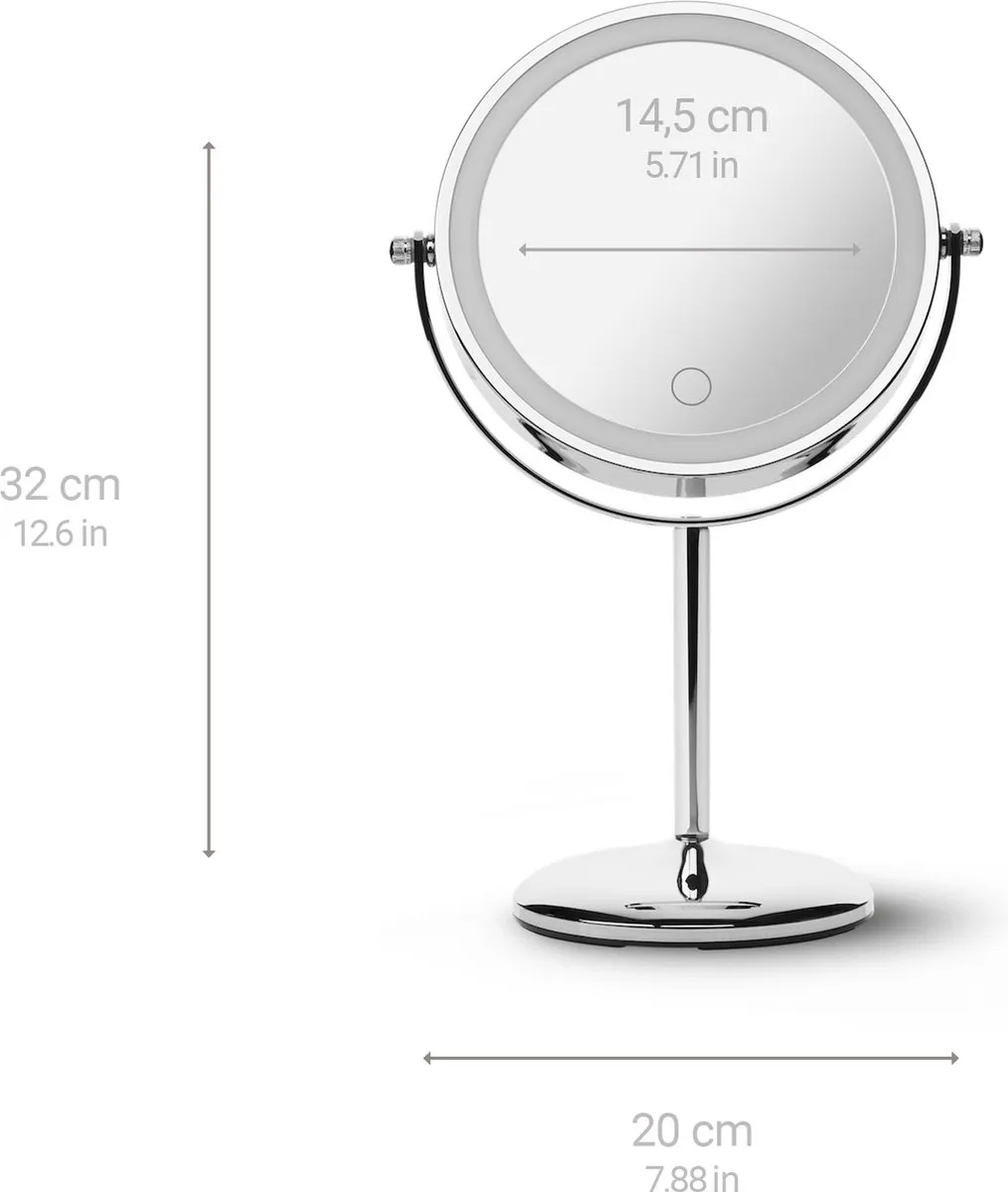 Medisana CM 844 Cosmetica Spiegel - 7x Vergroting - Zilver
