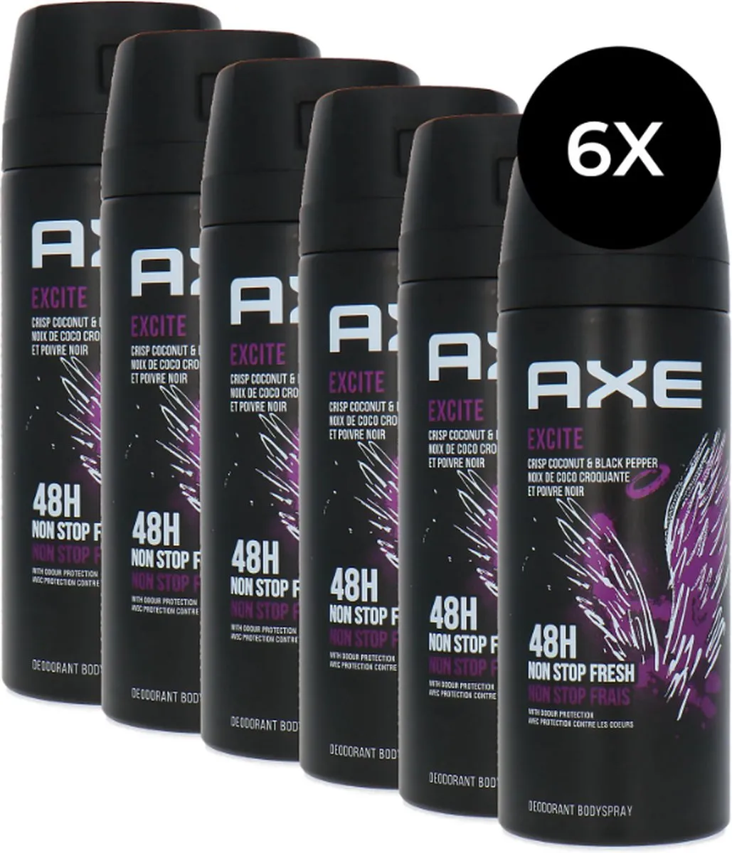Axe Excite Deospray 150ml - 6 Stuks