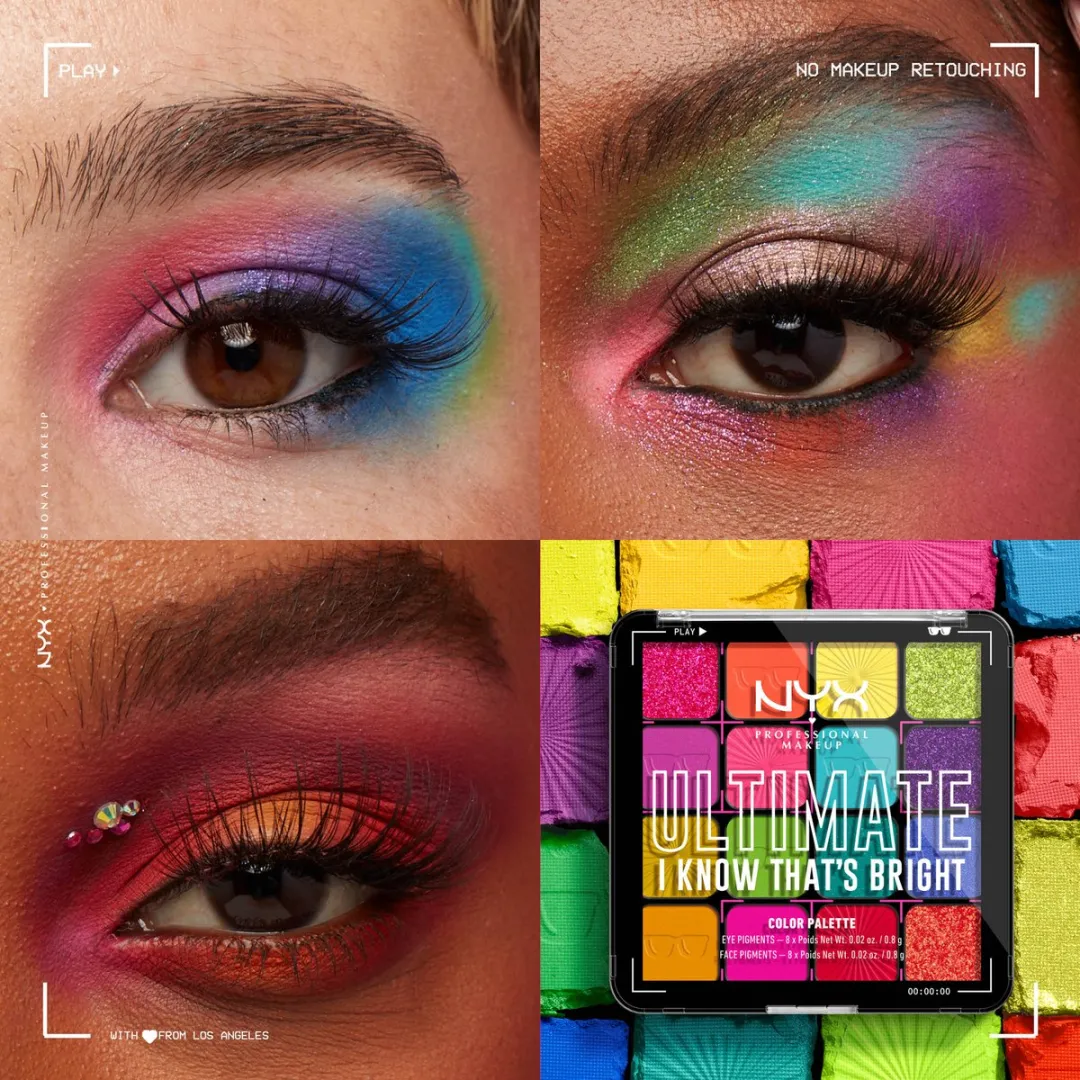 NYX Ultimate Shadow Palette I Know That's Bright - 16 Kleuren