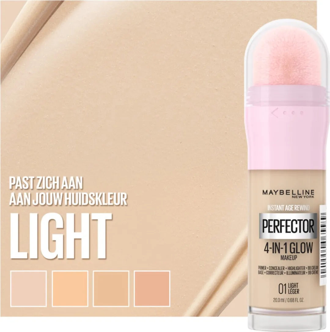 Maybelline Instant Anti-Age Perfector 4-in-1 Glow Concealer 01 Light Claire - 3x20ml