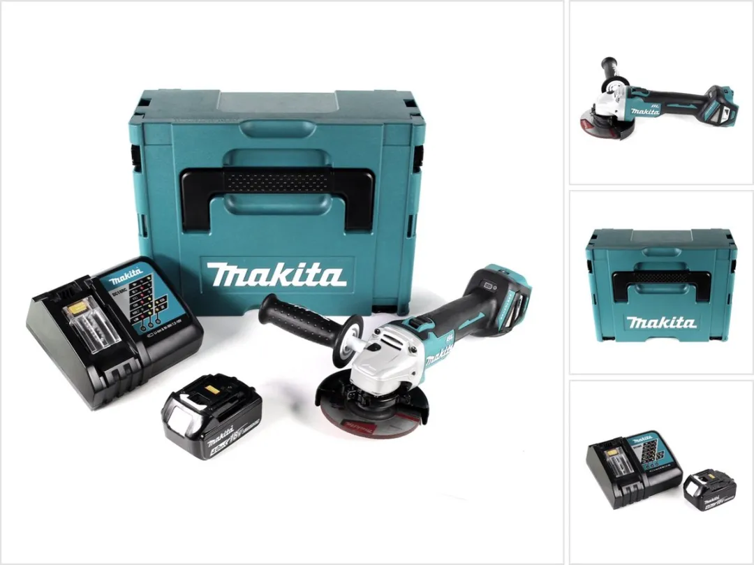 Makita DGA 511 RM1J Haakse Slijper 18V