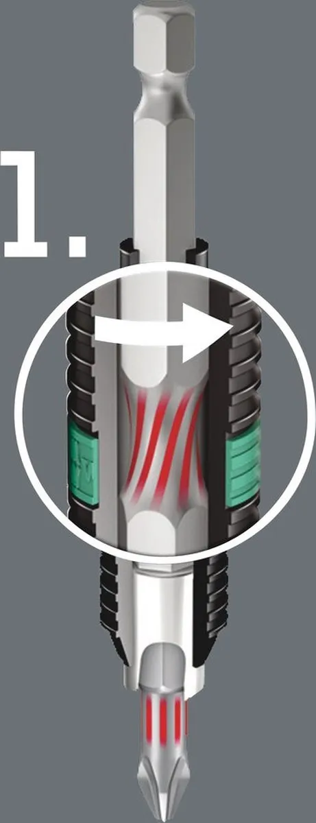 Wera 05057761001 Bit-Box 20-delig PZ2 Bitset - 20 Stuks