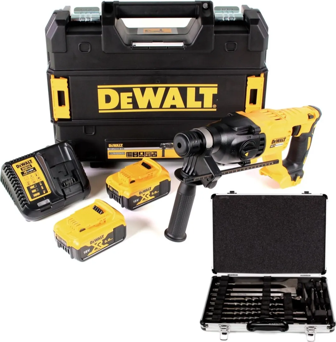 DeWalt DCH 133 P2 Combihamer 18V 2x5.0Ah - SDS-plus - 2.6J