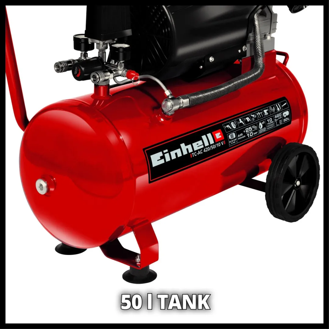 Einhell TC-AC 420/50/10 V Compressor 2200W - 50L - 10 bar
