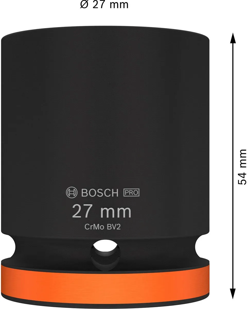 Bosch Professional Slagmoerdoos 27mm 3/4" - 2608003061 - Oranje/Zwart