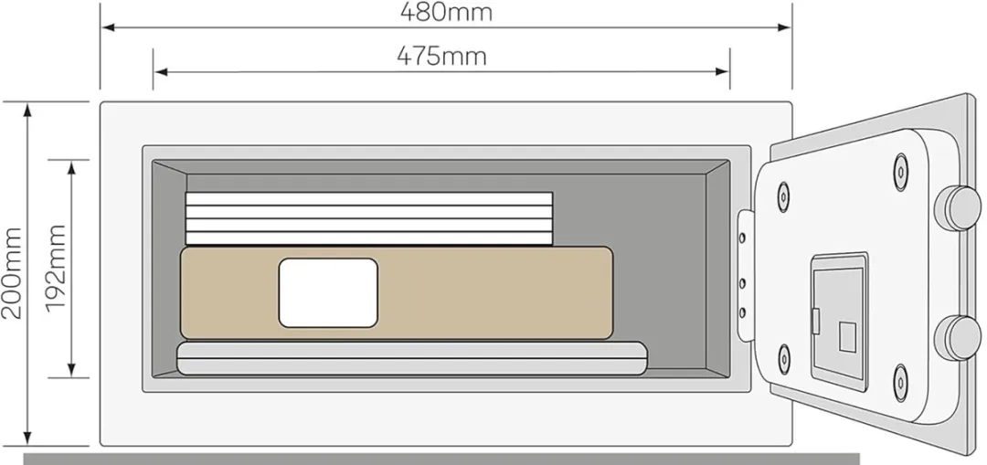 Yale Elektronische Laptopkluis YLEB/200/EB1 - 26.9L - Zwart