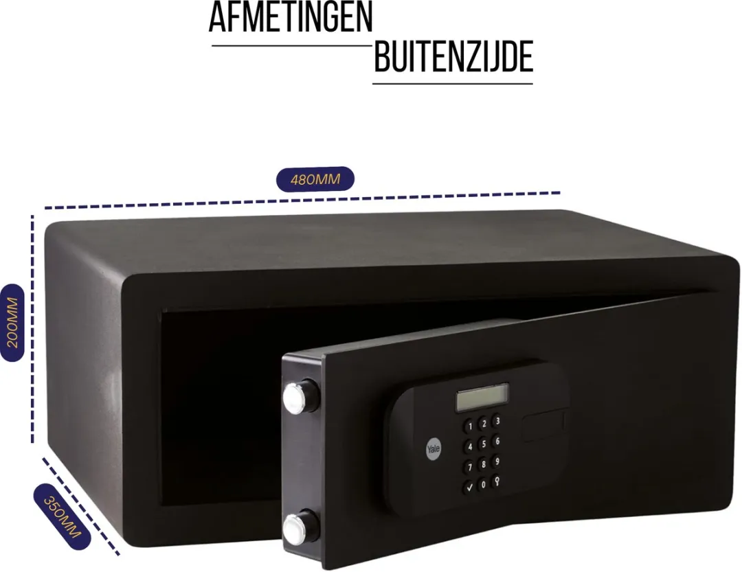 Yale Elektronische Laptopkluis YLEB/200/EB1 - 26.9L - Zwart