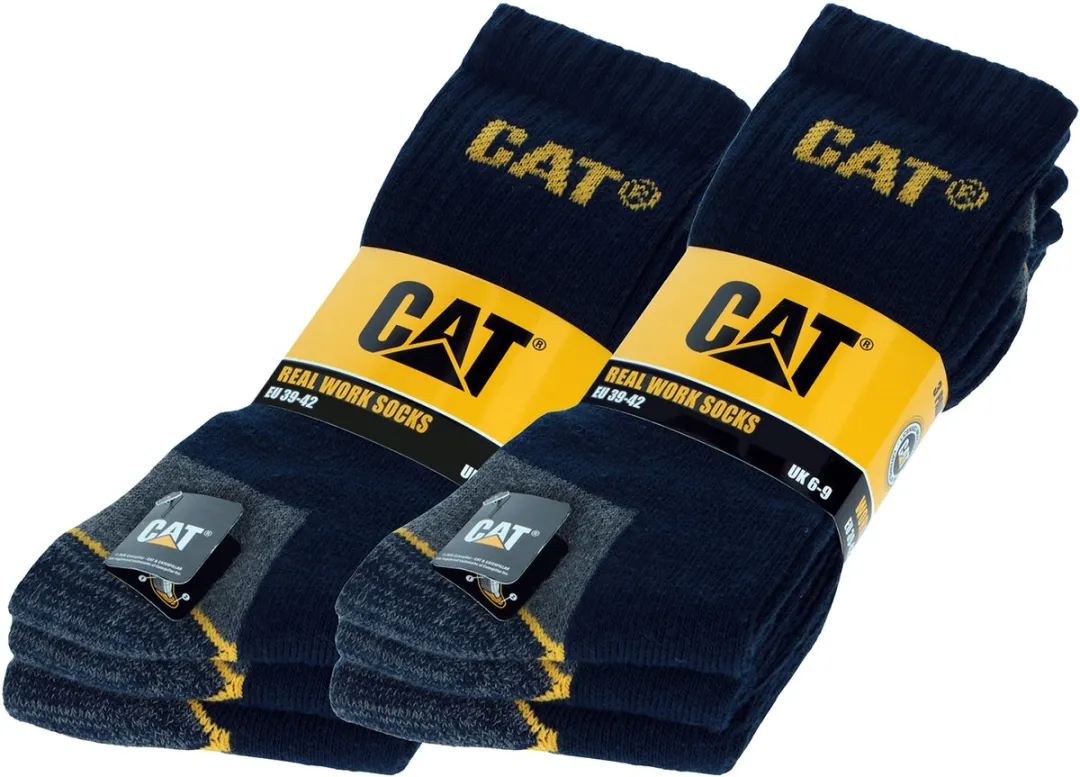 Caterpillar Werksokken Heren - 6 Paar - Blauw - 43-46