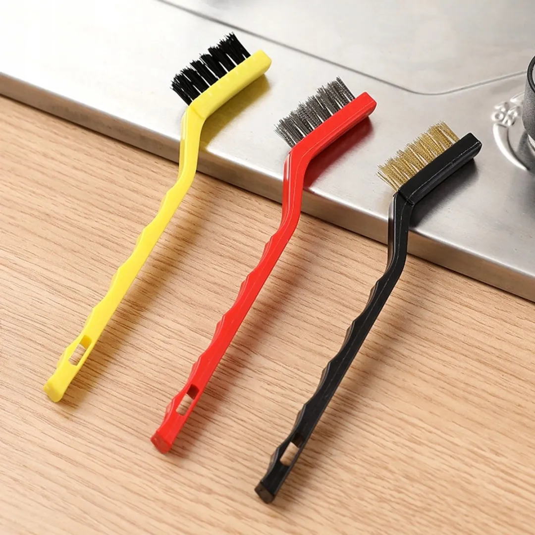 Toya YT-6351 Set Draadborstels - Staal/Nylon/Messing - Zwart