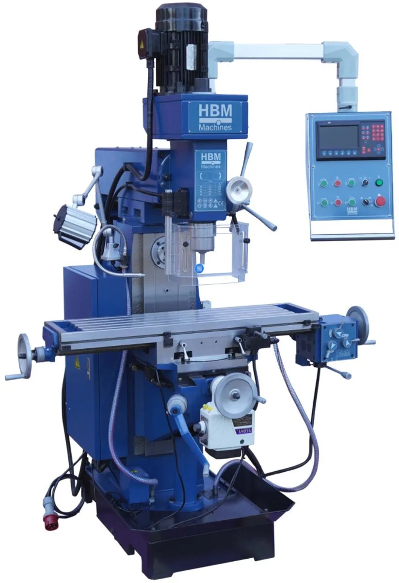 HBM Professionele Universele Freesmachine 60 - 3-assig LCD