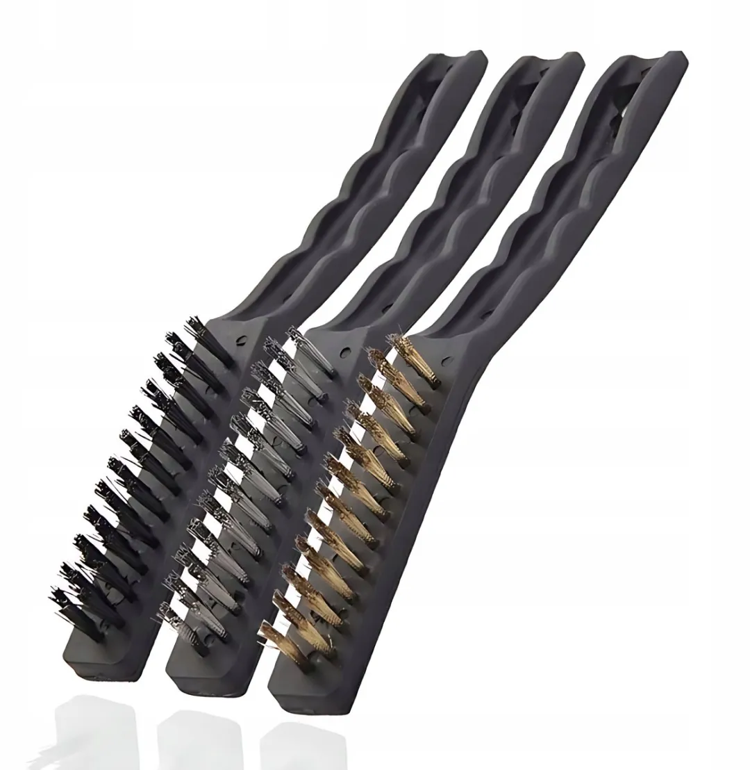 Toya Drie-delige Draadborstels Set - Staal/Nylon/Messing