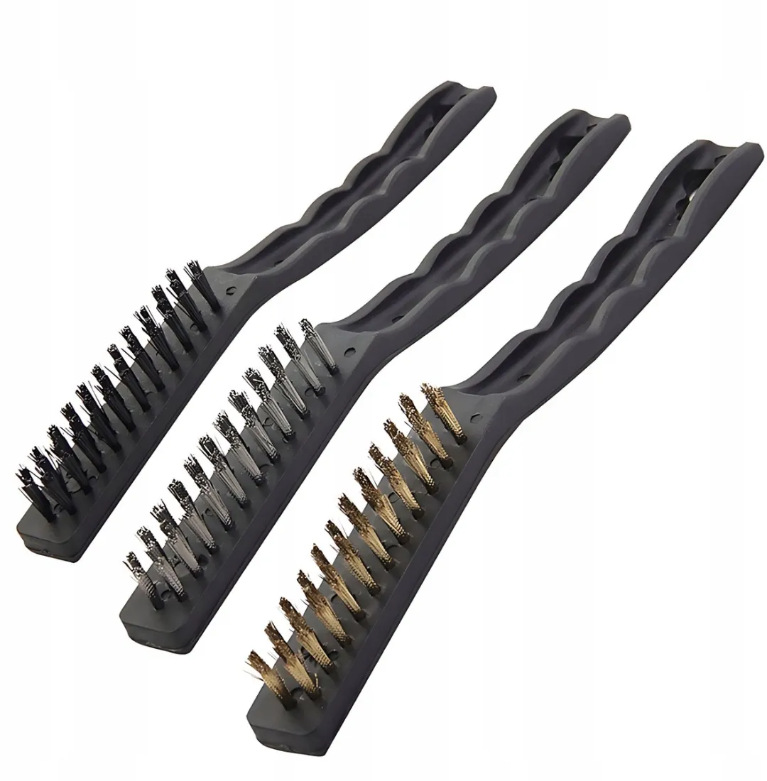 Toya Drie-delige Draadborstels Set - Staal/Nylon/Messing - afbeelding 6 van 6