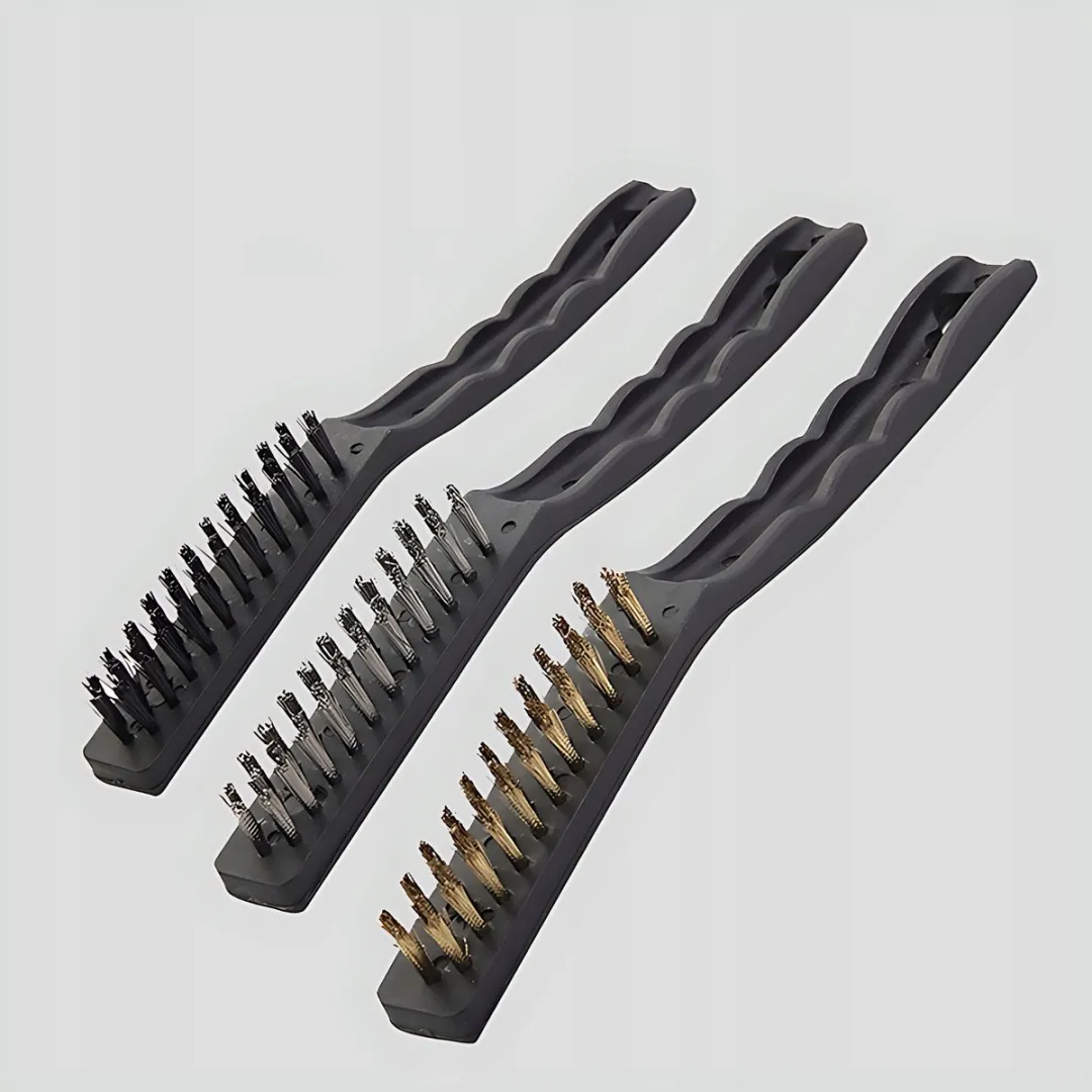 Toya Drie-delige Draadborstels Set - Staal/Nylon/Messing