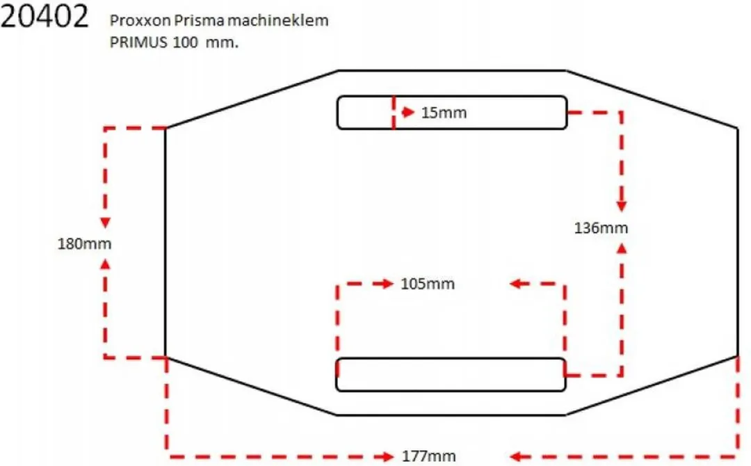Proxxon Primus Machineklem 75mm