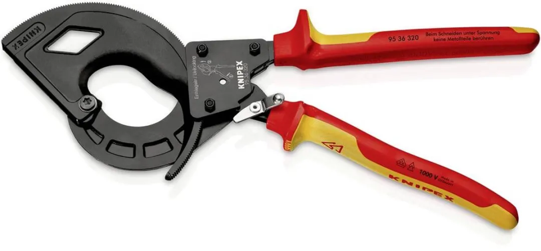 Knipex Kabelkniptang Ratel 320mm VDE - 2c-groep