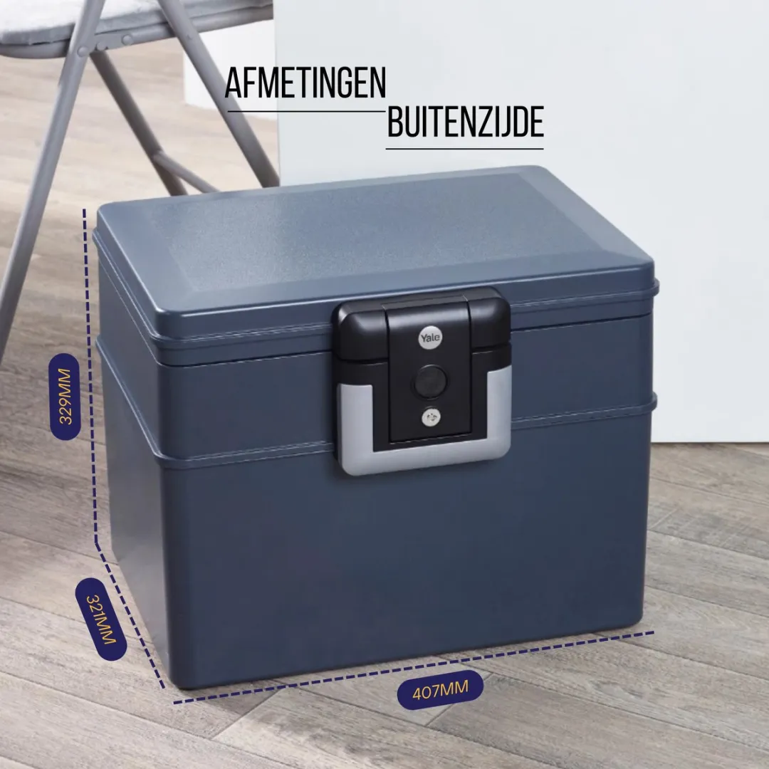 Yale Brand & Waterwerende Koffer Large - Grijs