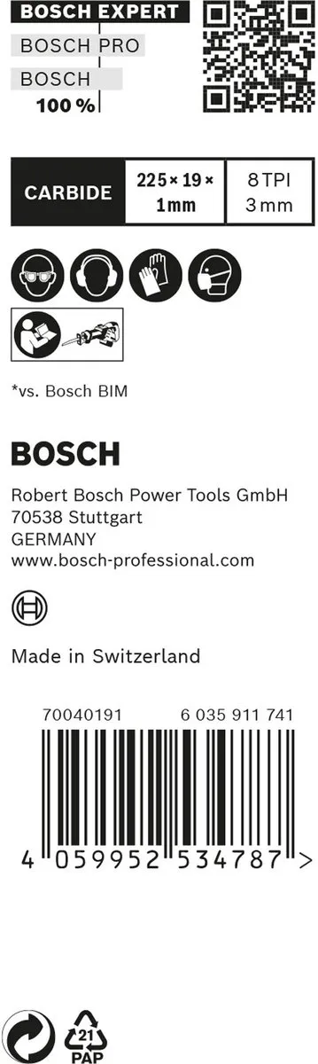 Bosch Professional S1122CHM Reciprozaagbladen - 10 Stuks - Hout/Metalen