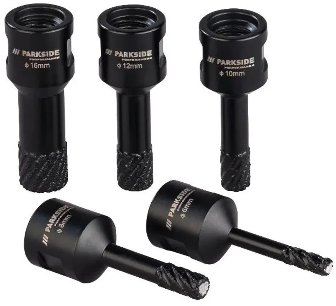 Parkside Diamant Boorkronen 5 Stuks