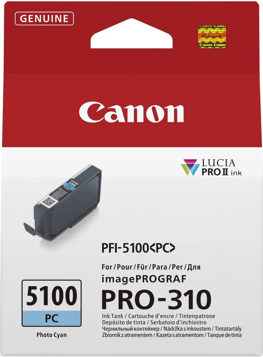 Canon PFI-5100 Foto Cyaan Inktcartridge