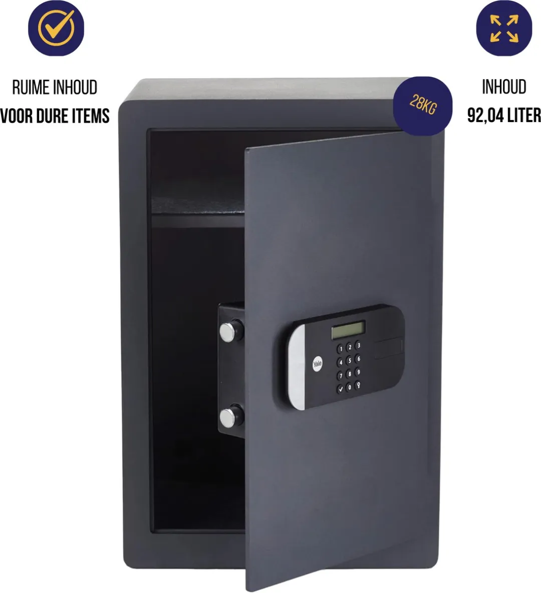 Yale YSEM/520/EG1 Elektronische Kluis - 53.7L - Zwart