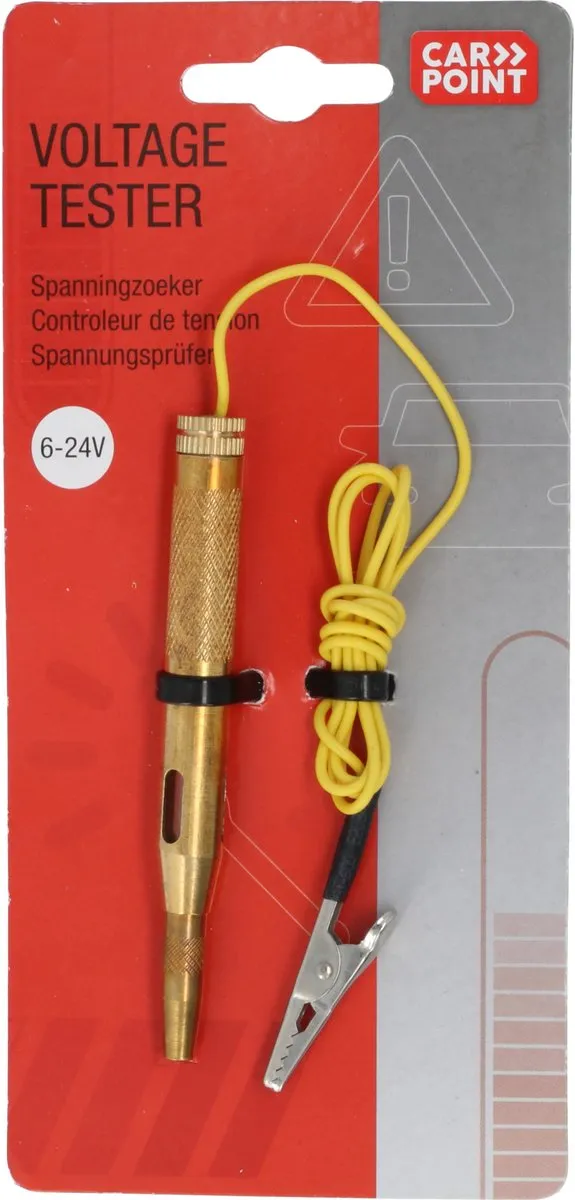 Carpoint Spanningzoeker 6V-24V - Koper