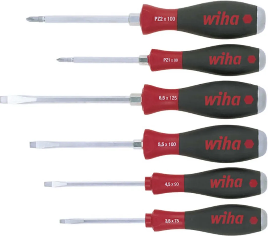 Wiha SoftFinish SL/PZ Schroevendraaierset 6-delig - 530ZK6