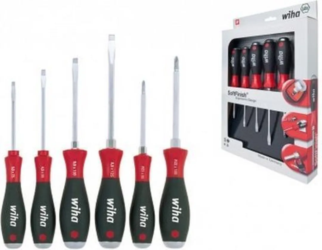 Wiha SoftFinish SL/PZ Schroevendraaierset 6-delig
