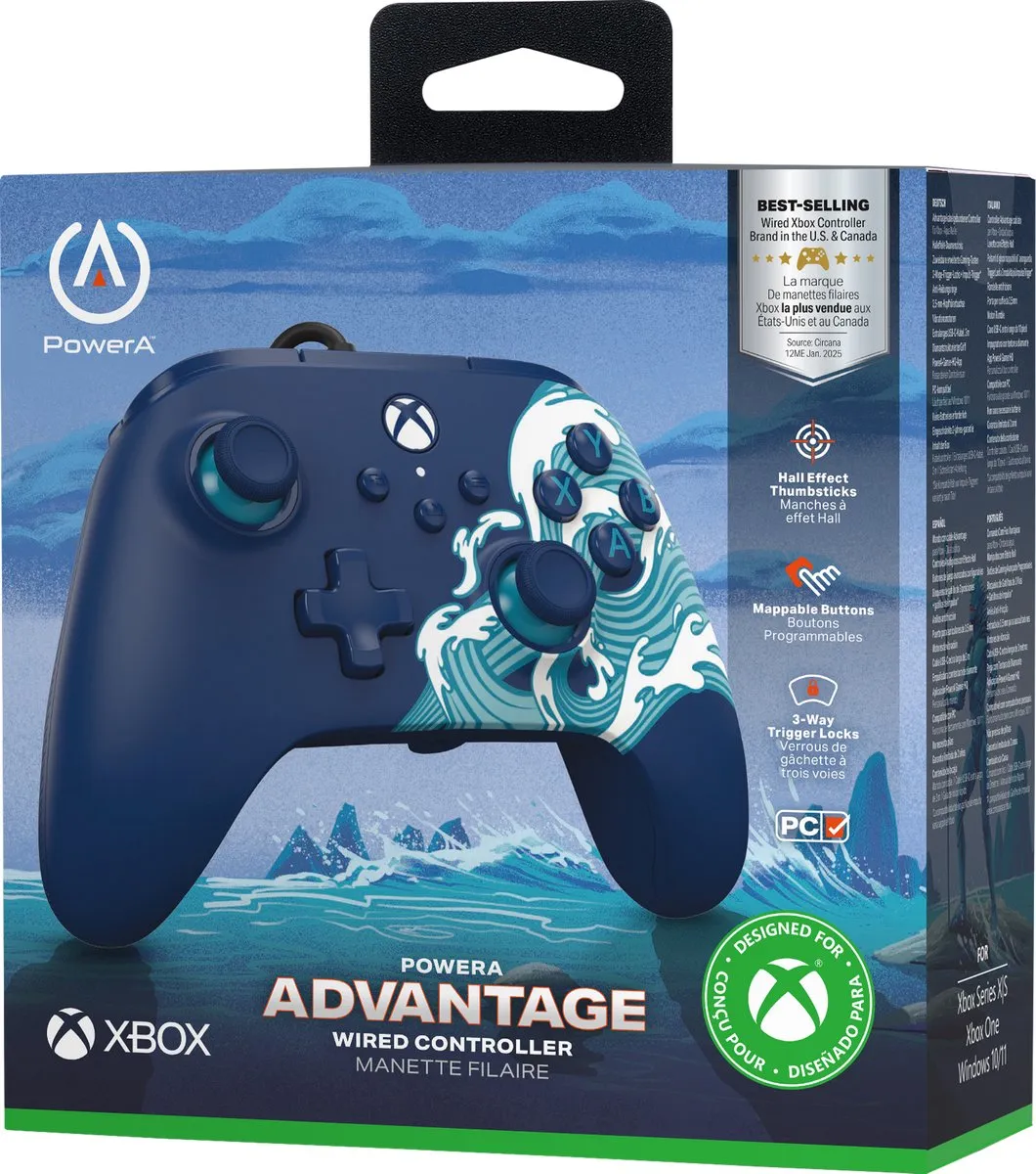 PowerA Advantage Bedrade Controller voor Xbox Series X|S - Aqua Wave