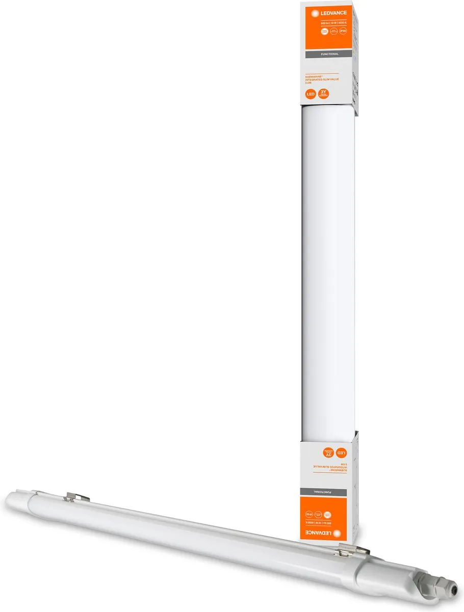 LEDVANCE Submarine I Slim Value LED Plafondarmatuur 60cm - Koel wit 4000K - IP65 - afbeelding 4 van 6