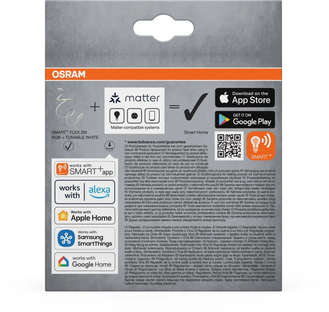 Osram Smart+ Matter Flex EXT RGBTW LED-strips 1m - RGBW