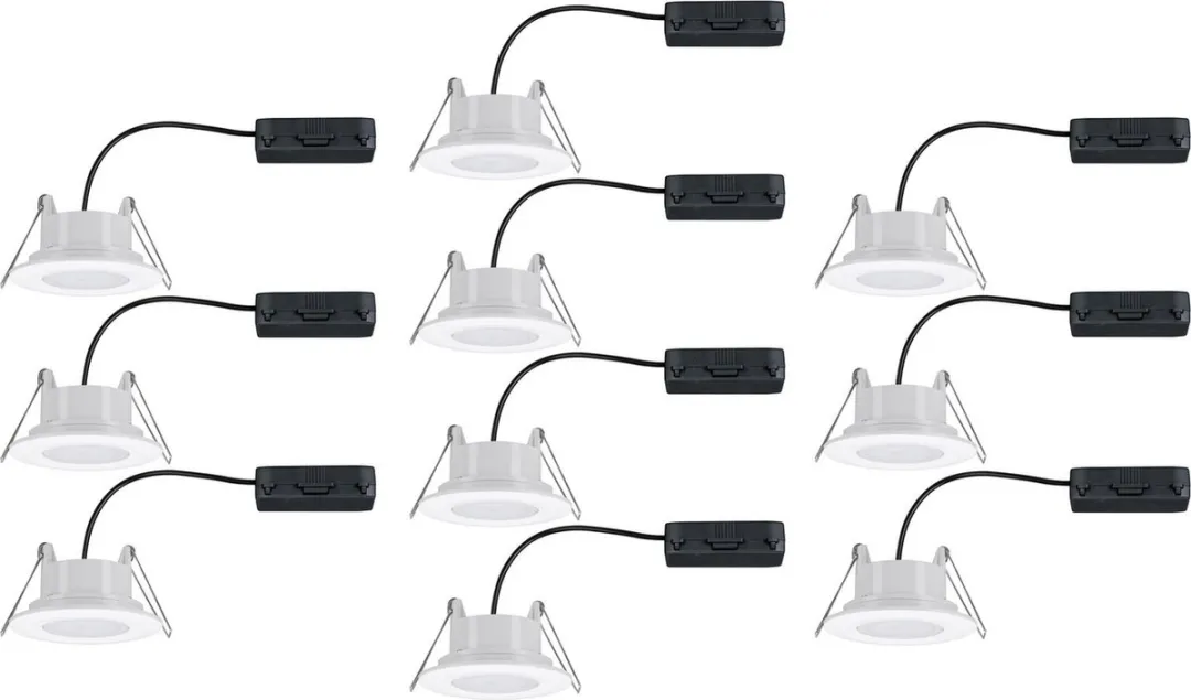 Paulmann LED-inbouwlamp Calla Basisset 10x5,2W 460lm 90mm - 4000K Wit mat